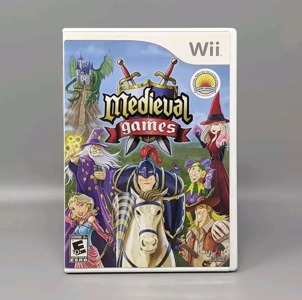 Medieval Games Nintendo Wii Replacement Case & Manual Only No Game